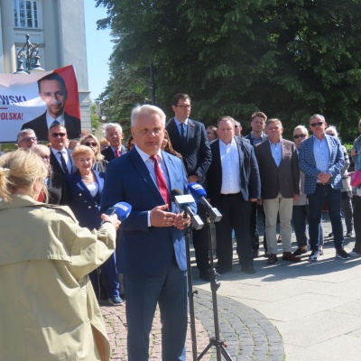Konferencja prasowa Sił Demokratycznych